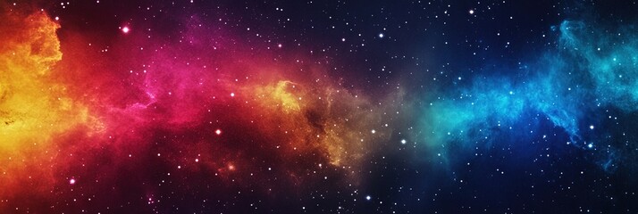 colorful astronomy concept with copy space