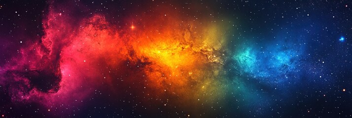 Naklejka premium colorful astronomy concept with copy space