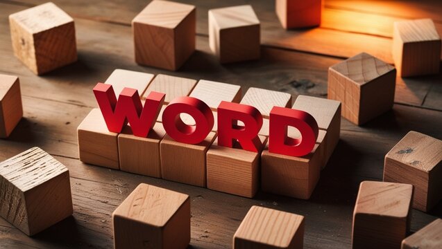 wood blocks with word sale - Powered by Adobe