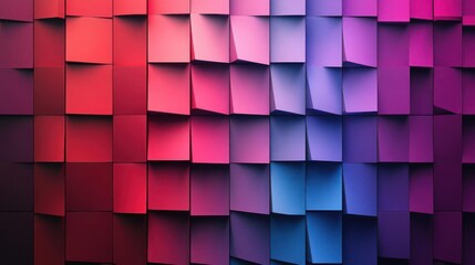 a very colorful wall with a lot of squares on it