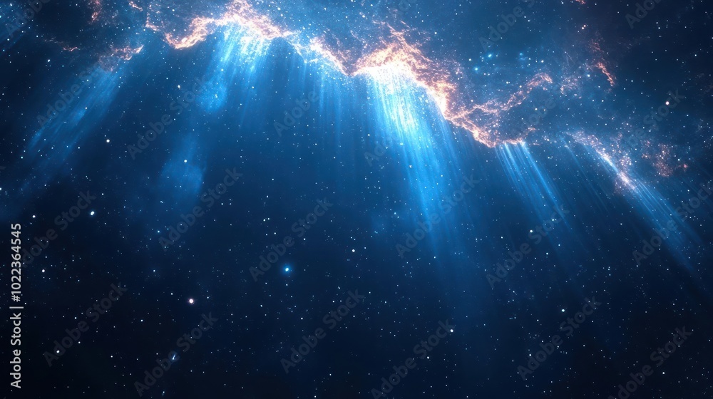 Wall mural an image of a space scene with stars