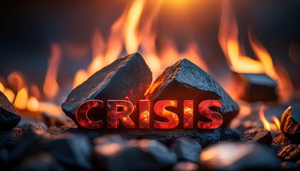 Crisis in a Fiery Landscape: A Visual Representation