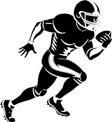 Obraz premium Professional Football Player Clipart for Marketing. 