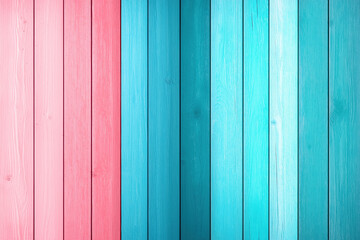 Obraz premium Colorful wooden planks create a vibrant background