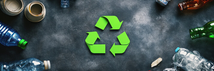 Recycling day. garbage sorting, environmental pollution.