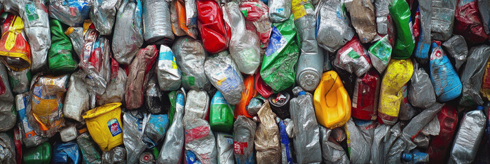 Obraz premium Recycling day. garbage sorting, environmental pollution.