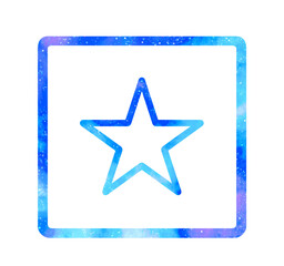 マーブルな星空｜シンプルな星マーク