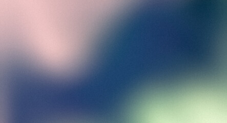 Green orange blue abstract smooth teal, summer poster design. Vibrant grainy gradient with soft colours, bright, shine, glow, noise texture effect banner and poster