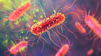 Fototapeta premium Microbiome Transplants: Research the benefits of fecal microbiota transplants in managing gastrointestinal disorders like Clostridium difficile infection and IBD. 
