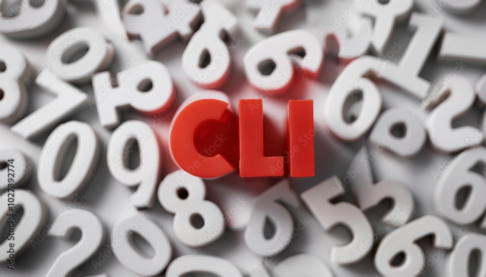 Poster cli text surrounded by numeric characters