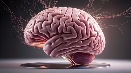 3D Human Brain with Neural Networks and Cerebrospinal Fluid