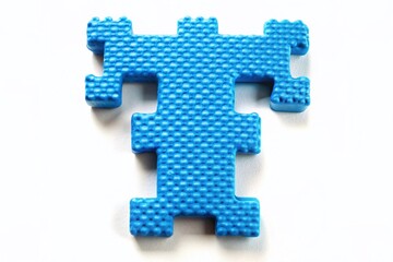 Obraz premium Colorful Foam Alphabet T in Tilt-Shift Style for Educational Learning Tools