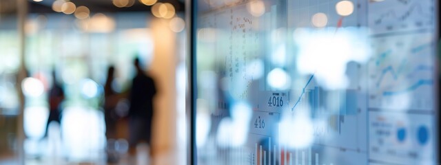 Close-up of a digital screen displaying a labor market graph highlighting job openings, employment rates. trend,fluctuation,growth,decline,cycle, International Labor Day