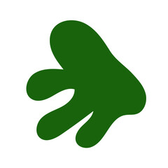 Red green abstract shapes vectors