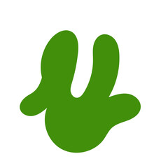 Red green abstract shapes vectors