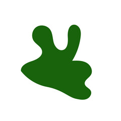 Red green abstract shapes vectors