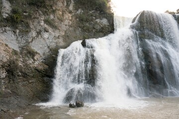 Waihi Falls in New Zealand - Majestic Waterfall in Lush Forest