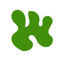 Red green abstract shapes vectors