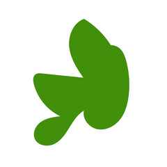 Red green abstract shapes vectors