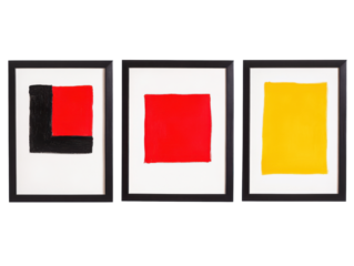 Abstract geometric oil paintings for modern art lovers and interior design enthusiasts