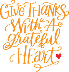 Obraz premium Vector Hand lettering Thanksgiving Quote