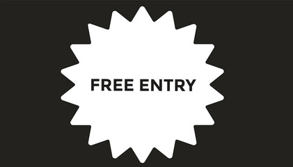 Free entry web banner templates. Vector Illustration 