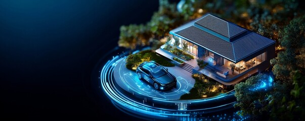 Smart Home Foresight: An ultra-modern smart home where AI anticipates the occupants' needs, providing insights into energy use, security, and lifestyle adjustments to enhance daily life.