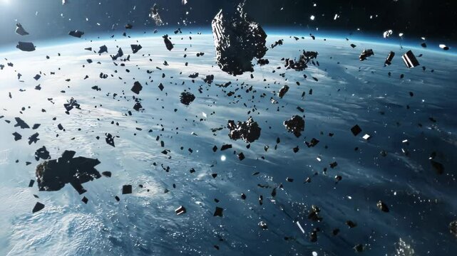 Space Debris Surrounding Earth