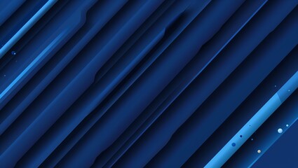 Obraz premium Bright navy blue dynamic abstract vector background with diagonal lines.
