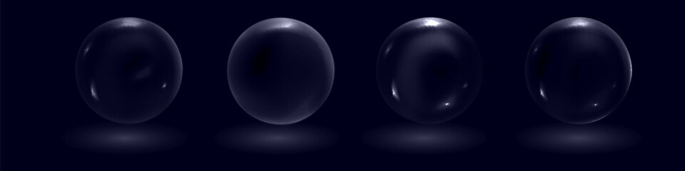 Sphere shield abstract energy protection spheres. Force field globe shell. Dome barrier technology vector set.