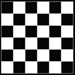 Classic chessboard design featuring a grid of alternating black and white squares. Perfect for game enthusiasts or educational material, this simple and timeless layout evokes strategic play .