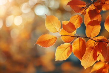 Obraz premium Fallen Leaves Season Background