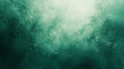 Obraz premium Green gradient oil painting with smoky texture