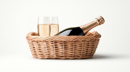 Naklejka premium Bottle of champagne.