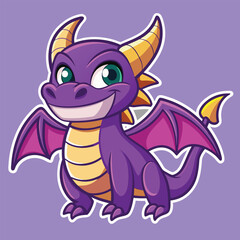Dragon sticker vector
