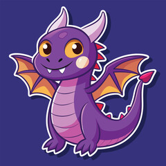 Dragon sticker vector