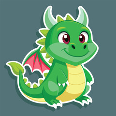 Fototapeta premium Dragon sticker vector