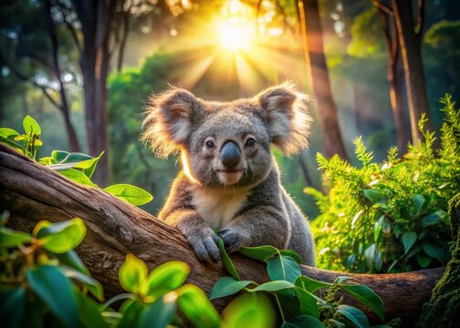Koala Waking Up at Morialta Conservation Park - High Dynamic Range Photography
