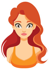 Woman with Long Red Hair