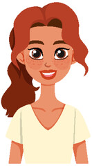 Smiling Woman with Red Hair