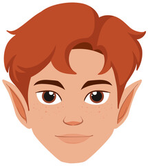 Friendly Elf with Red Hair