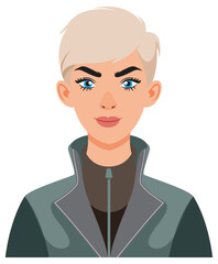 Confident Woman with Short Hair