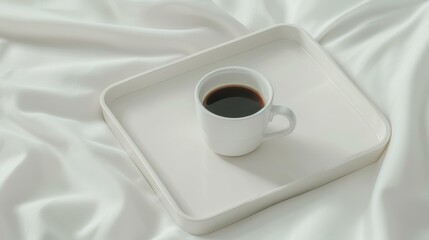 Delight in a charming breakfast in bed with a cozy coffee tray showcasing gourmet treats and serene ambiance.
