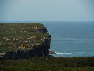 rocky headland cliff along the coastline