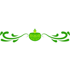 Colorful Patterned Diwali Divider