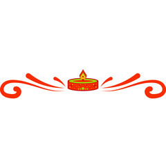 Colorful Patterned Diwali Divider