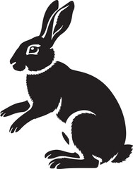 Obraz premium silhouette vector, and art style rabbit