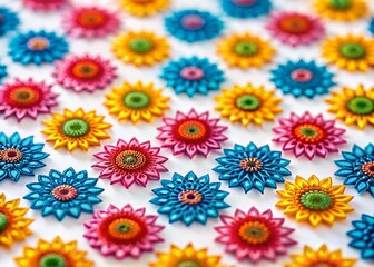 Minimalistic Tilt-Shift Photography of Patterns on Neo White Background for Contemporary Design