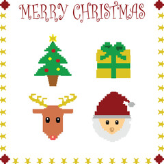 merry christmas pixel
