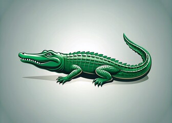 Obraz premium Modern Crocodile Logo Vector Design Template for Branding and Businesses